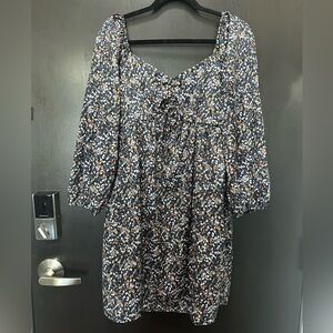 Chelsea28 Multicolor Floral Long Sleeve Dress